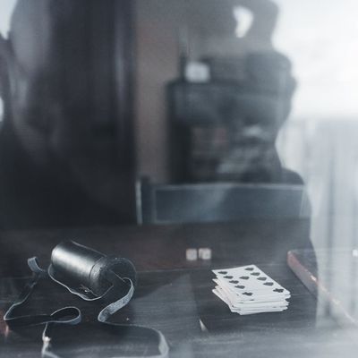 Abstract image of light filtering through leaves, suggesting breathing.